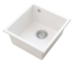Graniteland Miniva Lavabo de Granito Blanco de Subestructura 385x410 mm 1208971452