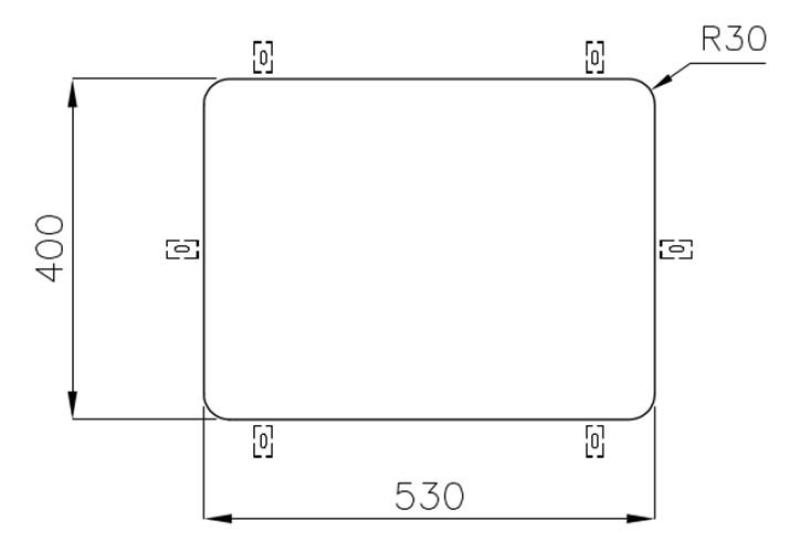 Foster Bajo Fregadero de Acero Inoxidable 53 x 40 cm Empotrado 1208971523