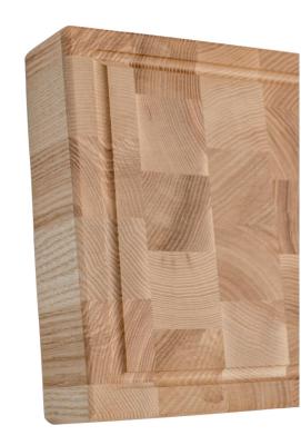 Woodsea Woodstone Ash S - Ash Wooden Cutting Board Square 20x20cm 1208971526