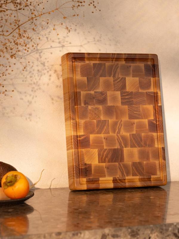 Woodsea Woodstone Ash S - Tabla de Cortar de Madera de Fresno Cuadrada 20x20cm 1208971526