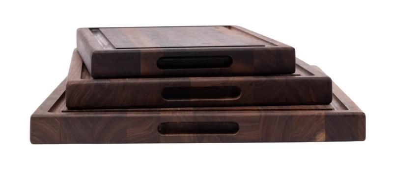 Woodsea Butcher Groove S - Tabla de cortar de madera de nogal con canal de jugo 45x30 cm 1208971534