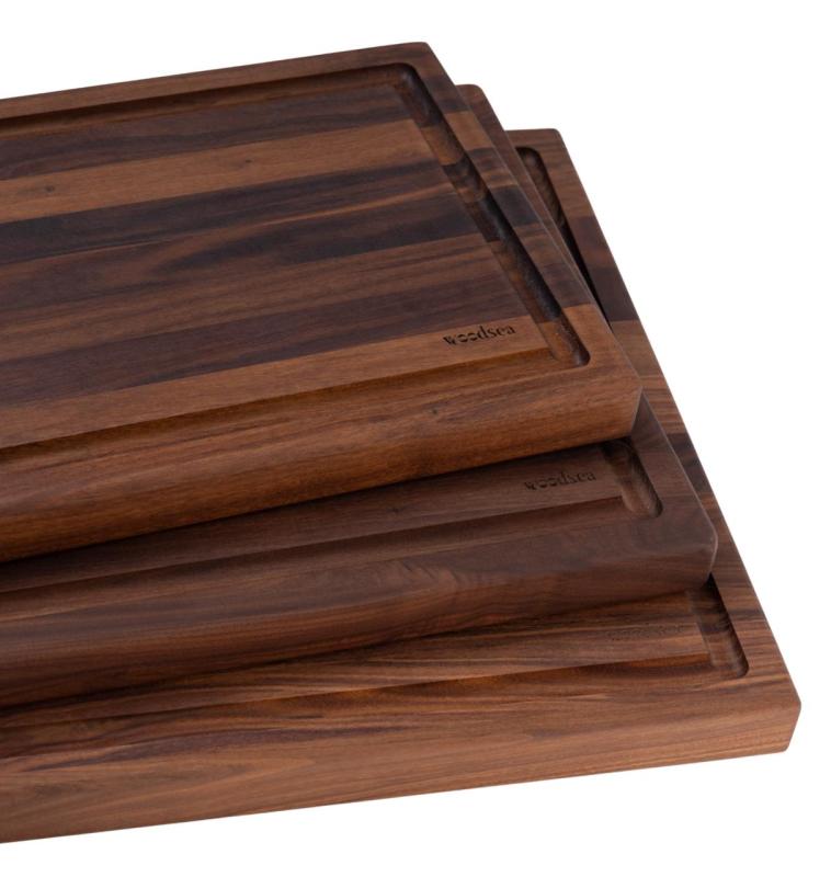 Woodsea Butcher Groove M - Tabla de cortar de madera de nogal con canal de jugo 50x38 cm 1208971535