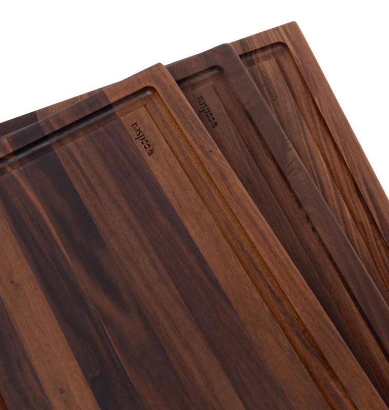 Woodsea Butcher Groove L - Tabla de cortar de madera de nogal con canal de jugo 60x45 cm 1208971536