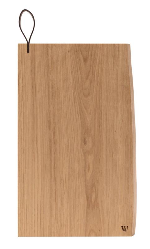 Woodsea Chop-Chop Oak L - Tabla de cortar de roble 40x24cm con asa de cuero 1208971541