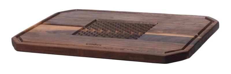 Woodsea Castle Steak - Tabla de cortar y servir de steak de madera de nogal 45x30 cm 1208971569