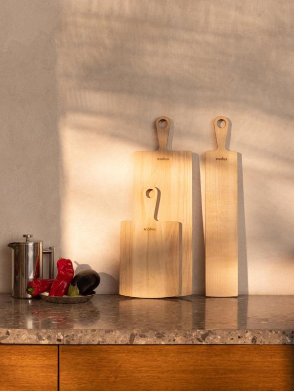 Woodsea Pine Natural M - Tabla de cortar de madera de arce 20x62 cm 1208971573