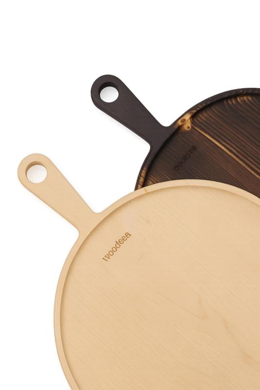 Woodsea Pine Burned - Tabla de Pizza de Pino Quemado 47x35 cm 1208971580