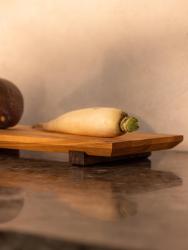 Woodsea Sushi S- Tabla de sushi de madera de fresno con patas de madera de nogal 30x12 cm 1208971584