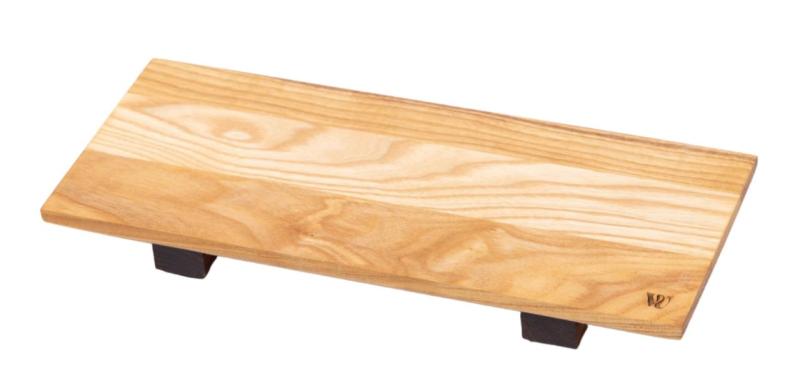 Woodsea Sushi S- Tabla de sushi de madera de fresno con patas de madera de nogal 30x12 cm 1208971584