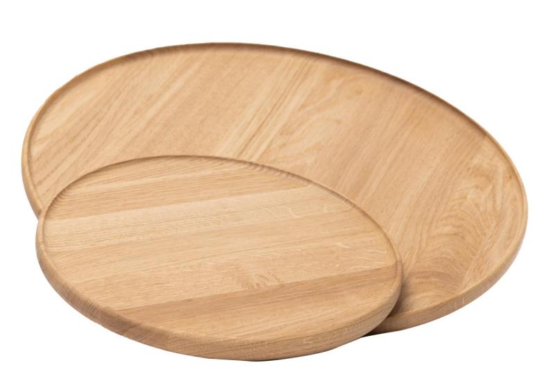 Woodsea Serving L - Bandeja de Servicio Redonda de Roble Ø45 cm 1208971588