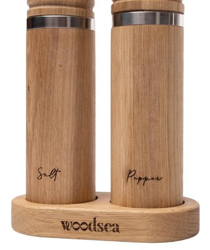 Woodsea Spice - Molinillo de sal de madera de roble Ø5x28 cm 1208971595