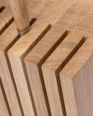 Woodsea Block Oak M - Oak Knife Holder Block 17x12 cm 1208971610
