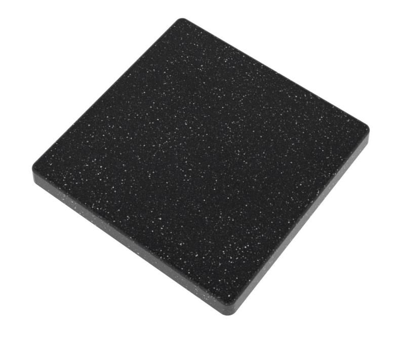 Graniteland Seta Granito negro arduin Piedra dura Fregadero sobre encimera 80x50 cm 1208971619