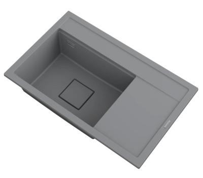 Graniteland Seta Granito Gris Fregadero de encimera 80x50 cm 1208971621