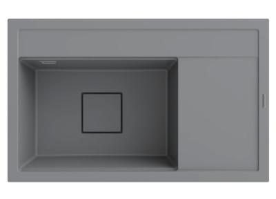 Graniteland Seta Granito Gris Fregadero de encimera 80x50 cm 1208971621