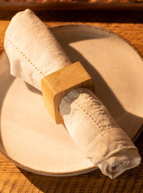 Anillo de Servilleta Woodsea Nogal - Anillo de Servilleta de Nuez 5x5 cm 2 piezas 1208971654