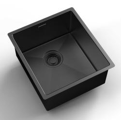 Pure.Sink Luxion PVD Fregadero negro 36 x 40 cm para encastrar, empotrar y montar en superficie PLX3640-63