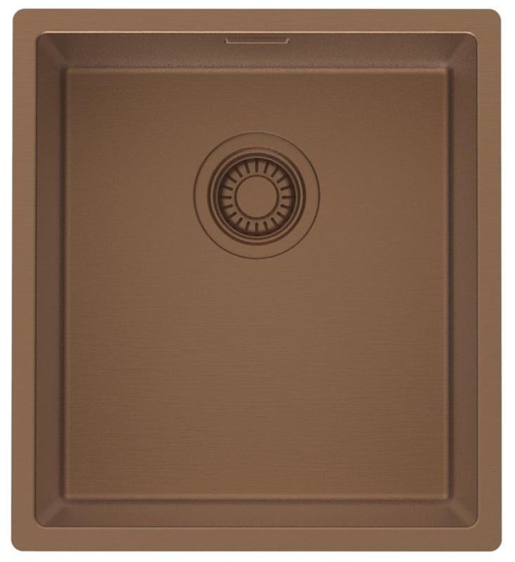 Pure.Sink Luxion Fregadero de cobre 36 x 40 cm para encastrar, empotrar y montar en superficie PLX3640-62