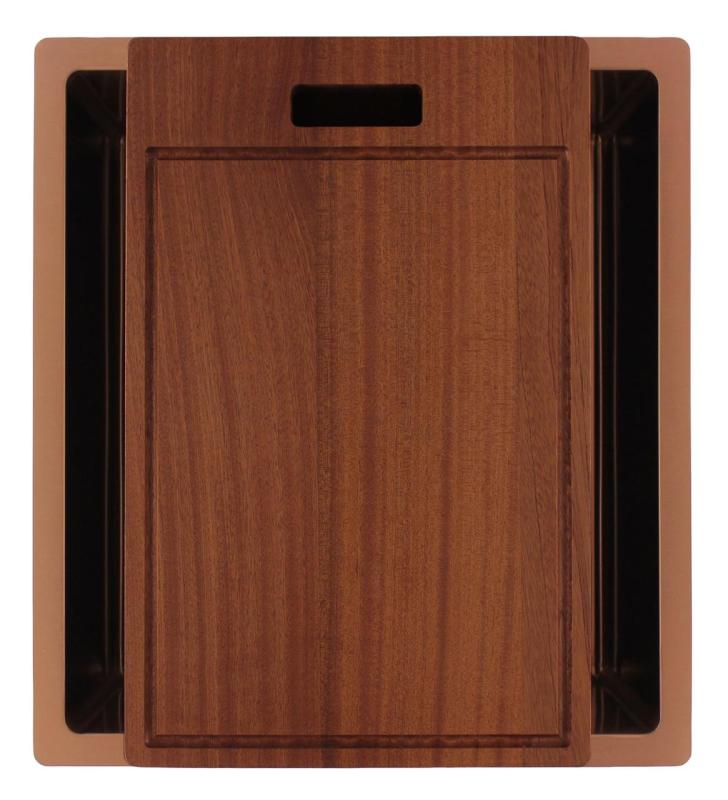 Pure.Sink Luxion Fregadero de cobre 36 x 40 cm para encastrar, empotrar y montar en superficie PLX3640-62