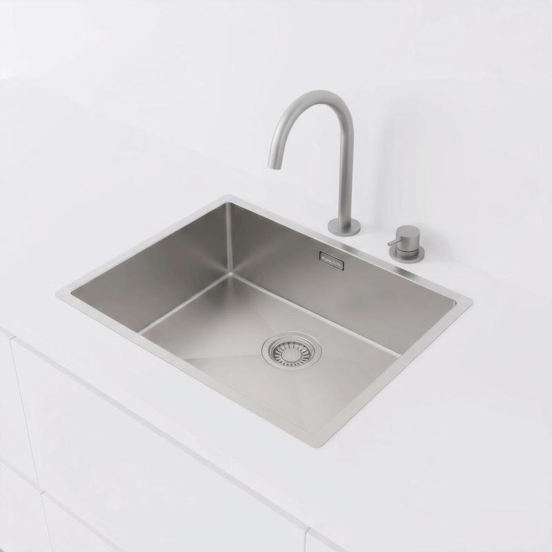 Pure.Sink Luxion Fregadero de acero inoxidable 50 x 40 cm para encastrar, empotrar y montar en superficie  PLX5040-02
