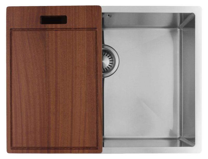 Pure.Sink Luxion Fregadero de acero inoxidable 55 x 40 cm para encastrar, empotrar y montar en superficie PLX5540-02