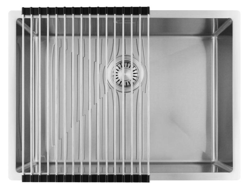 Pure.Sink Luxion Fregadero de acero inoxidable 55 x 40 cm para encastrar, empotrar y montar en superficie PLX5540-02