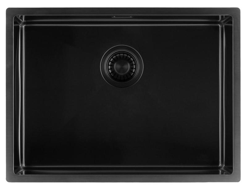 Pure.Sink Luxion Fregadero negro PVD 55 x 40 cm para encastrar, empotrar y montar en superficie PLX5540-63