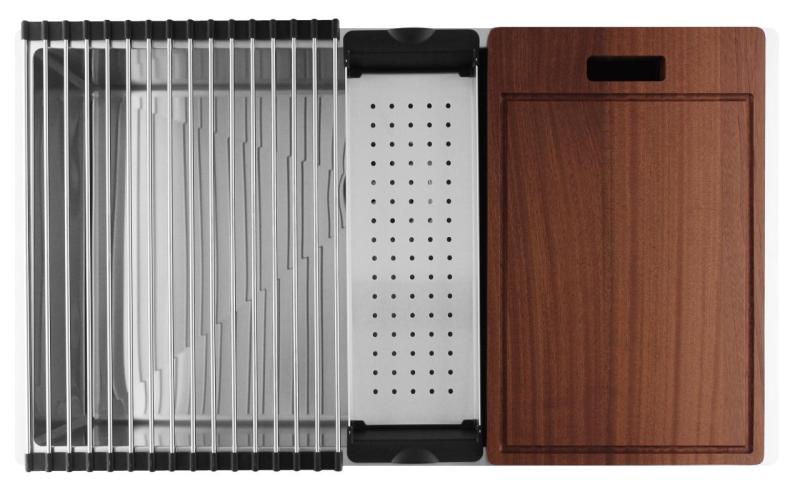 Pure.Sink Luxion Fregadero grande de acero inoxidable 74 x 40 cm, para encastrar, empotrar y montar en superficie PLX7440-02