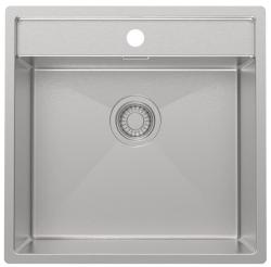 Pure.Sink Luxion Fregadero de acero inoxidable 51 x 50 cm Tapwing con banco para grifo PLX5150T-02