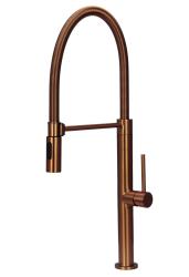 Pure.Sink Luxion Grifo de cocina de latón profesional con caño flexible y 2 tipos de chorro PLXFLEX-62