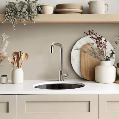 Pure.Sink Rondo Gun Metal Round Sink flush mount, undermount and top mount 38 cm PRN38-61