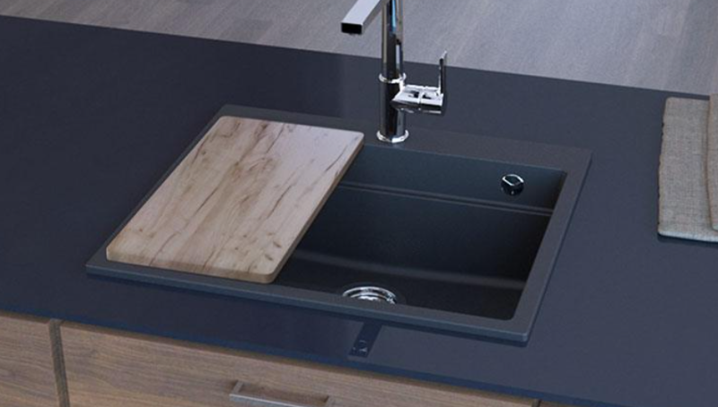 Tabla de cortar de haya Granitemy para un fregadero 402mm x214mm 1208971830