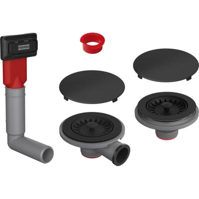 Franke MRG Drainage Set 2 bins, 1 Hidden overflow, Matte black 112.0658.484