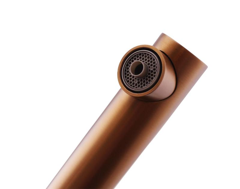 Pure.Sink Elite Steel Clear-S PVD de metal de pistola 3-vías Grifo de cocina con salida retráctil y agua filtrada PS8120-61