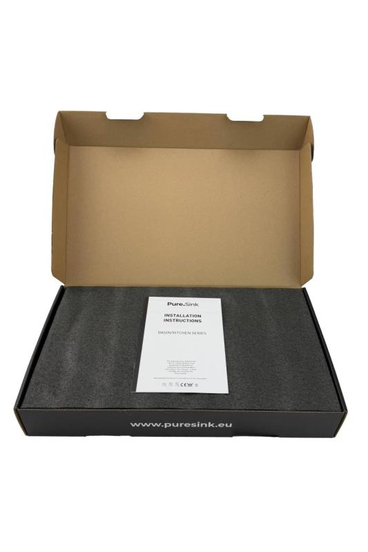 Pure.Sink Elite Steel Pulse-S grifo de cocina PVD de metal con cañón con salida extensible y modo de rociado PS8500-61