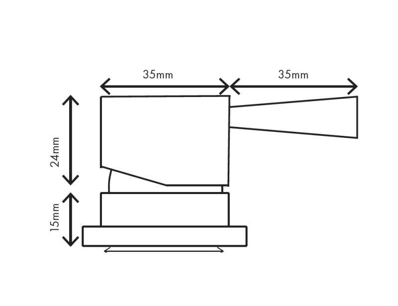 MURO TUA Grifo de lavabo de 2 orificios cromado con caño redondo 1208972104