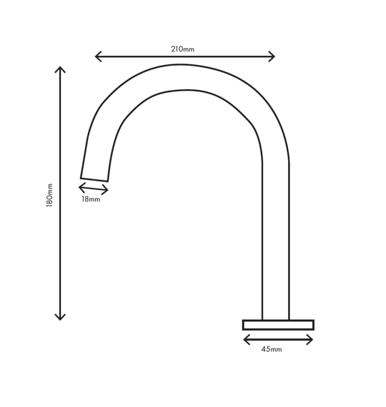 MURO TUA Grifo de lavabo de 2 orificios cromado con caño redondo 1208972104