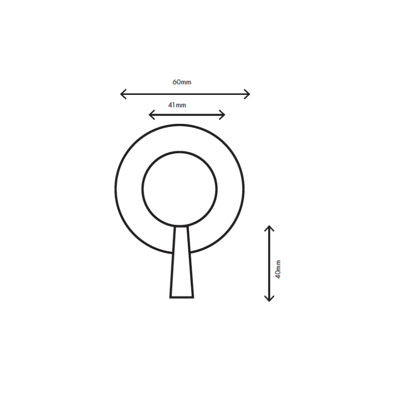 MURO TUA Conmutador de 3 vías empotrable cromado M1.B33.3.CR