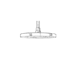 MURO TUA ducha fija 300 mm cromada M1.BA2.G.CR