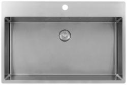 Pure.Sink Exclusivo Fregadero grande de acero inoxidable 75 x 40 cm Tapwing con orificio para grifo PEX7540T-02