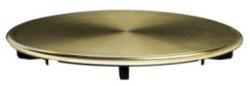 Pure.Sink Universal Tapa para desagüe, tapón de cesta, tapa redonda pulida en dorado para sumidero WSTCOV-60