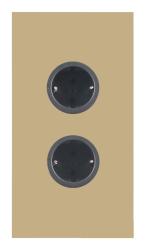 Indux Corner Toma de corriente con 2 enchufes con conexión a tierra Dorada 1208972283