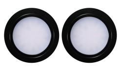 Indux Luma Pequeño juego de focos LED empotrables para cocina, 2 focos con controlador LED, negro 1208972323