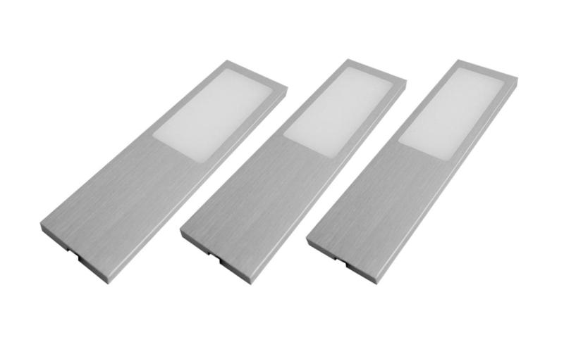 Indux Solin Conjunto LED multitono para cocina, 3 focos x 3,6 W, aluminio 1208972341