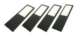 Indux Solin Juego de luces LED multitono para cocina, 4 focos x 3,6 W, negro 1208972346