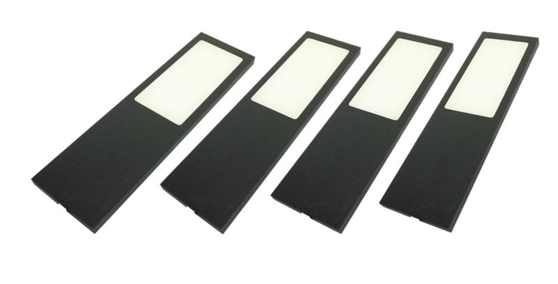 Indux Solin Juego de luces LED multitono para cocina, 4 focos x 3,6 W, negro 1208972346