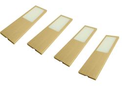 Indux Solin Juego de 4 focos LED multitono para cocina empotrada, 4 W, dorado 1208972366