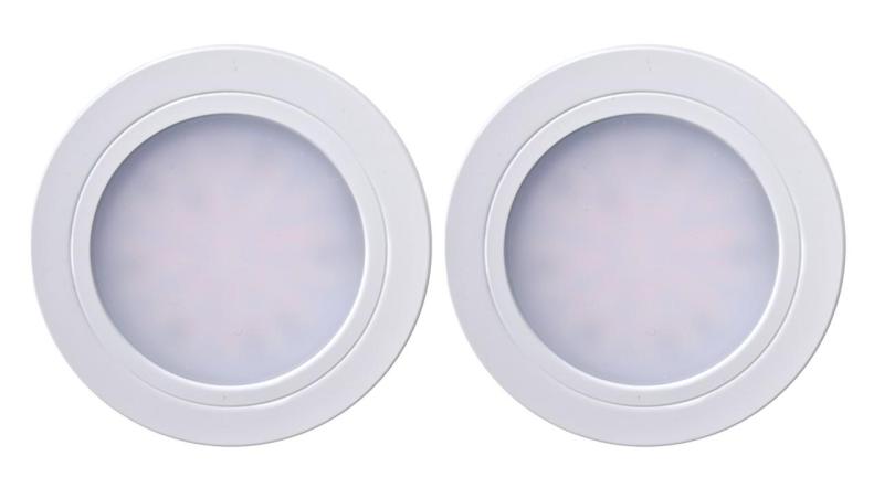 Indux Luma Conjunto LED Multi Tone para cocina empotrada, 2 focos, blanco 1208972408