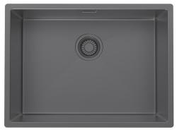 Pure.Sink Luxion Fregadero de metal gris 55 x 40 cm para encastrar 1208972455