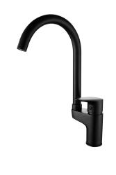 Aquanello Casa Grifo monomando de cocina negro con maneta superior BL-1202-CS